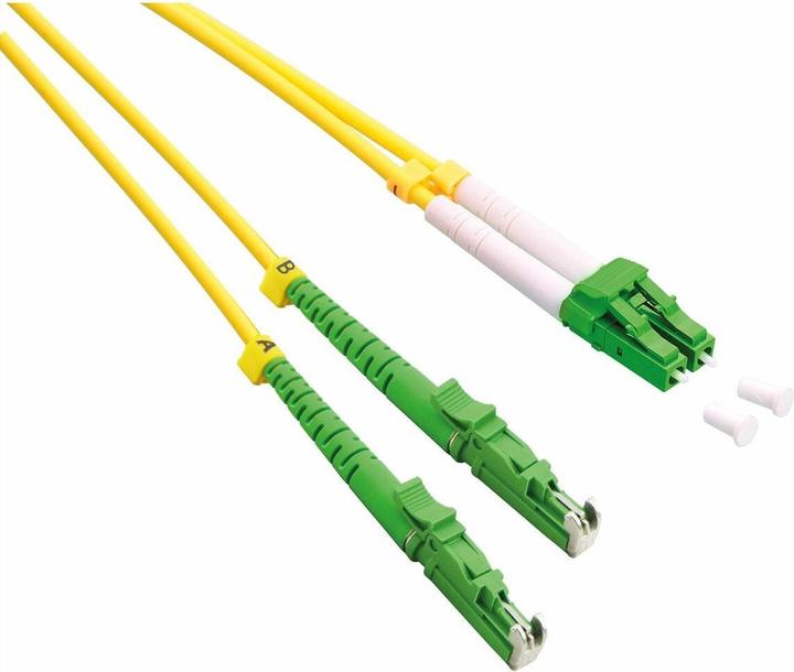 Produktbild Roline LWL-Kabel duplex 9/125um LSH/LC APC Schliff LSOH gelb 2m (2 m)
