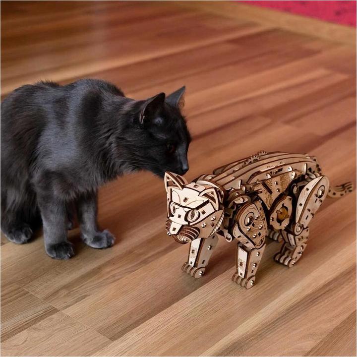 Image du produit Eco Wood Art Kit de maquette 3D en bois - Chat brun