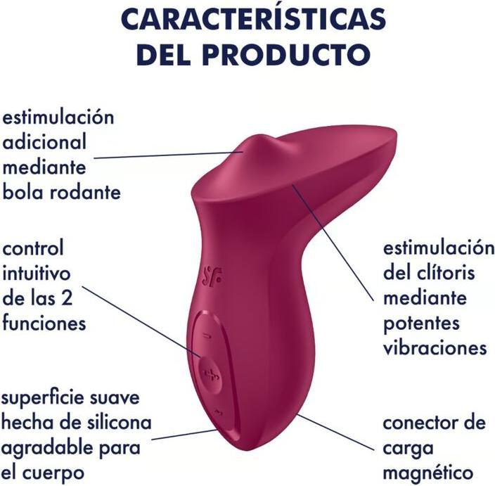 Actual product image Satisfyer Exciterrr | 12.5 cm | lay-on vibrator | clitoral stimulation | stimulating movable