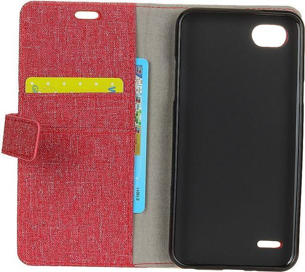 Immagine prodotto MU Classic Cover in pelle/tessuto con funzione stand (LG Q6+, LG Q6)
