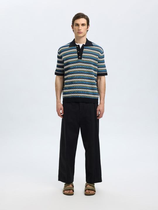 Produktbild Selected Homme Kurzärmeliges Polohemd aus Strick (XL)