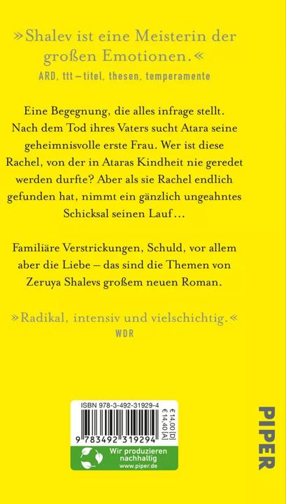 Produktbild Schicksal (Deutsch, Zeruya Shalev, Anne Birkenhauer, 2022)