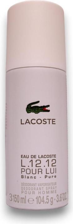 Produktbild Lacoste L.12.12 Blanc Deodorant 150ml Spray (Spray, 150 ml)