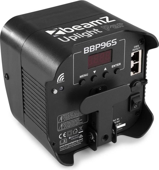 Produktbild BeamZ Bodenstrahler BBP96SB Uplight Par Schwarz (LED)