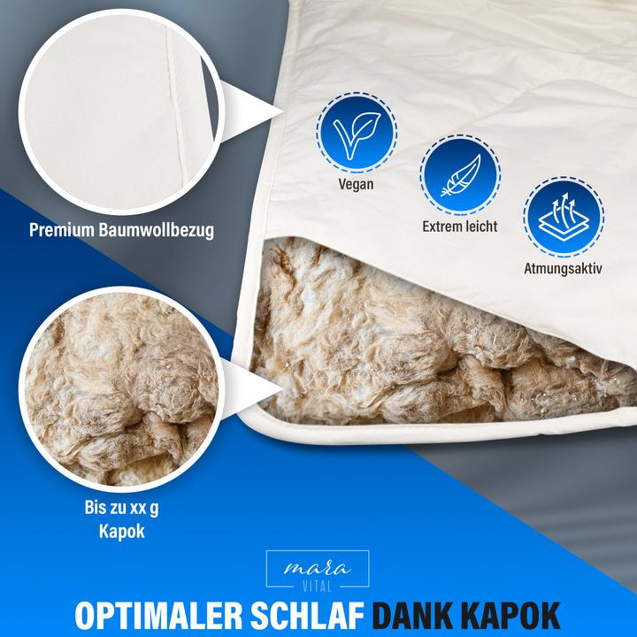 Immagine prodotto Mara Vital Coperta Kapok (160 x 210 cm)