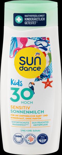 dm Sundance Sonnenmilch Kids sensitiv LSF 30 (Sonnenmilch, SPF 30)