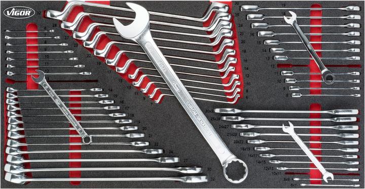 Vigor Ring-Maul- Doppelring-Maulschlüssel Satz für 1000 XL V6650 6 – 36 6 x 7 – 30 x 32 mm 58 (36 mm, 18 mm, 11 mm, 12 mm, 20 mm, 19 mm, 27 mm, 15 mm, 13 mm, 25 mm, 21 mm, 33 mm, 14 mm, 29 mm, 10 mm, 30 mm, 34 mm, 23 mm, 26 mm, 22 mm, 17 mm, 28 mm, 16 mm, 32 mm, 35 mm, 24 mm, 31 mm, 8 mm, 9 mm, 7 mm, 6 mm)