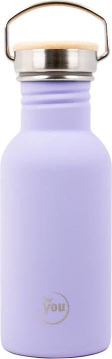Produktbild For You Trinkflasche für Kinder - Lila Löwe | Edelstahl | 500 ml (0.50 l)