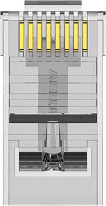 Actual product image Vention Modular RJ45 Cat.6 UTP Connector IDDR0-10 Transparent 10 pcs.