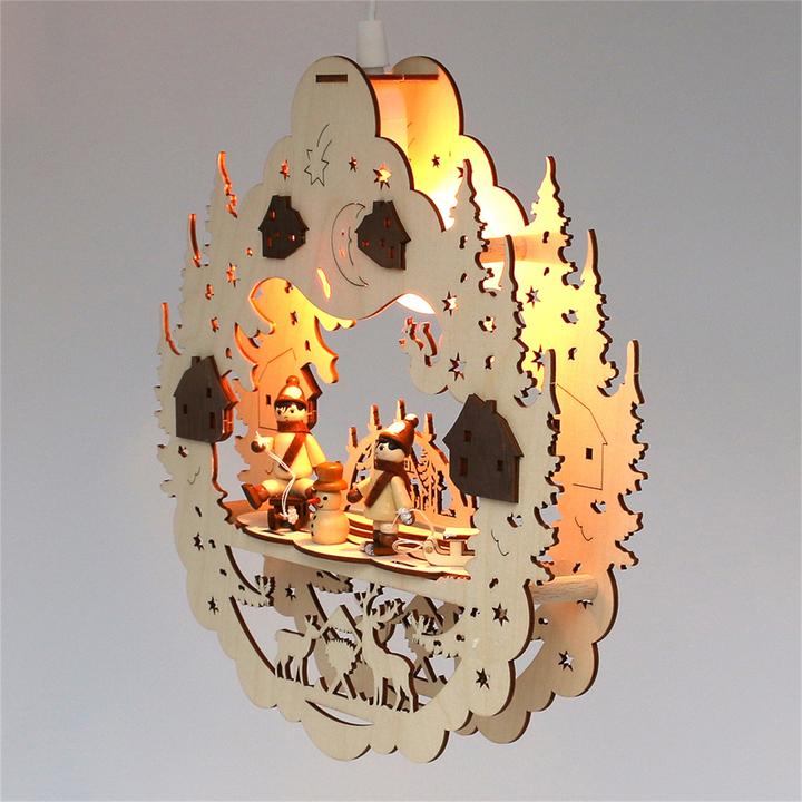 Produktbild SIGRO Holz Fensterbild, beleuchtet