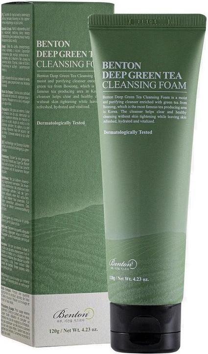 Image du produit Benton mousse nettoyante deep green tea (Mousse, 120 ml)