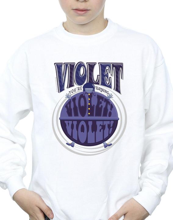Produktbild Willy Wonka & the Chocolate Factory Violet Turning Violet Sweatshirt Jungen (104)
