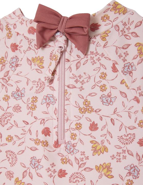 Vertbaudet Mädchen Baby Badeanzug mit langen Ärmeln, Blumenprint (86)
