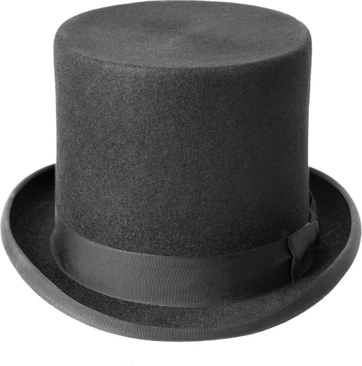 Actual product image Metamorph Haarfilz-Zylinder schwarz 15 cm