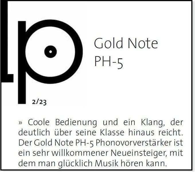 Actual product image Gold Note PH-5 Bravo - MM/MC High End Phono Preamplifier - black -