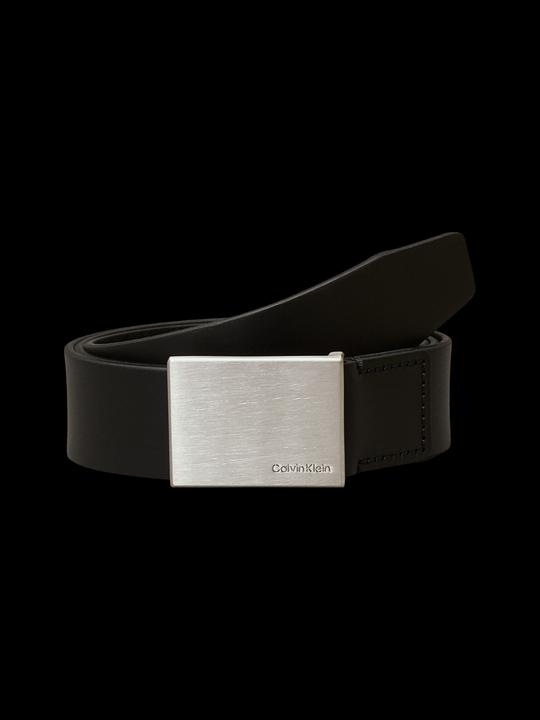 Immagine prodotto Calvin Klein Cintura da uomo con placca formale da 3,5 cm in pelle, nera, 95 cm (95)