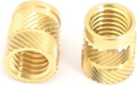 Produktbild Rs Pro Gewindeeinsatz Messing, M6 x 12.7mm, Flansch-Ø 8.7 (M6)