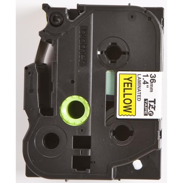Actual product image Brother Tze-661 (3.60 cm, Black, Yellow)