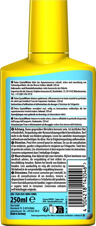 Produktbild Tetra CrystalWater (Wasserpflege Aquarium)