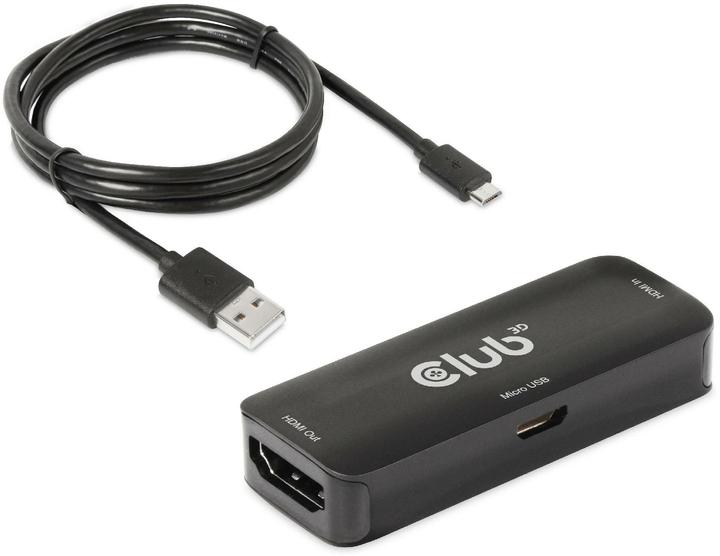 Produktbild Club 3D Club3D Repeater HDMI > HDMI 4K60Hz aktiv Bu/Bu retail (0.06 m)