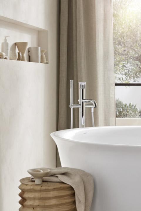 Produktbild Duravit Badewanne WHITE TULIP d= 1400mm, freistehend weiss (330 l, 140 cm, 140 cm)