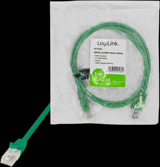 Actual product image LogiLink Network cable (U/UTP, CAT5e, 1 m)