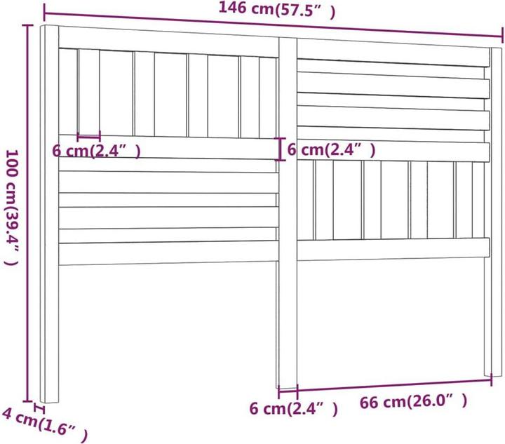 Actual product image VidaXL Kipper (146 x 4 x 100 cm)