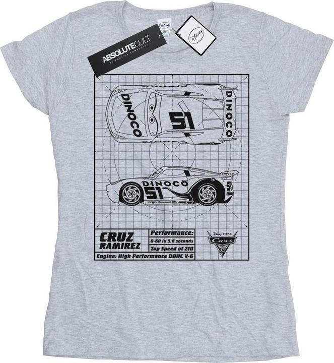 Produktbild Disney Cars Cruz Ramirez Blueprint TShirt (XL)