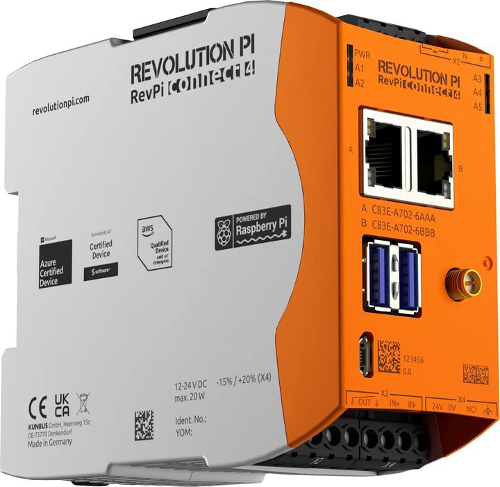 Immagine prodotto Kunbus Modulo di espansione PLC RevolutionPi Connect 4 PR100377