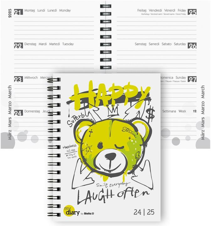Produktbild Biella mydiary (12 x 16.5 cm, Deutsch, Multilingual)