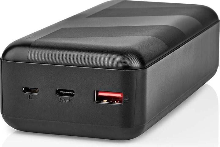 Actual product image Nedis powerbank | 32000 mAh | 2.4 / 3.0 / 3.25 A | Number of outputs: 2 | Output connection: 1x US (32000 mAh, 65 W, 111 Wh)
