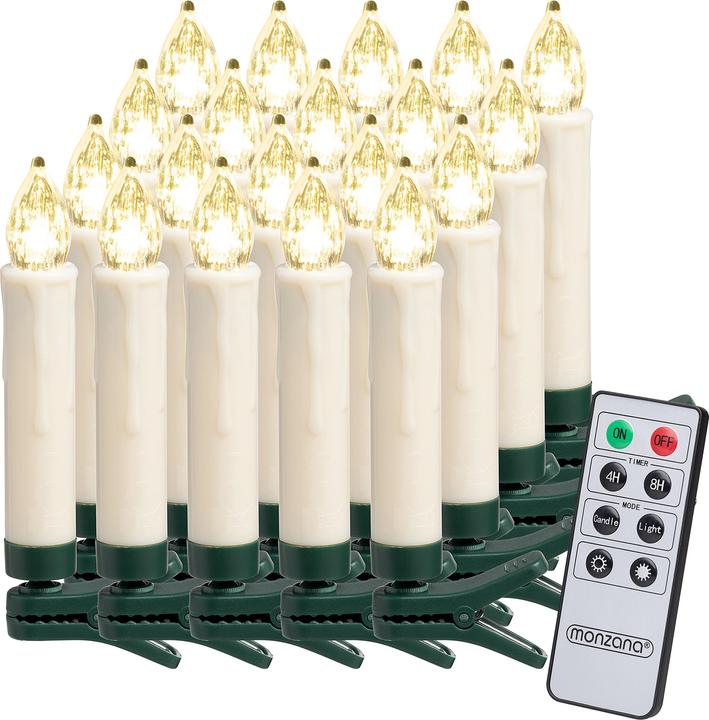 Monzana Weihnachtsbaumkerzen (20 x)