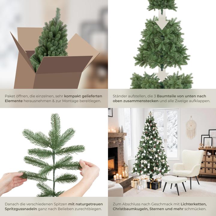 Immagine prodotto tectake Künstlicher Weihnachtsbaum Dancer mit Spritzgussnadeln