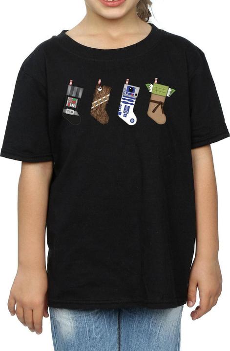 Image du produit Star Wars - T-shirt CHRISTMAS STOCKINGS - Fille (152, 158)