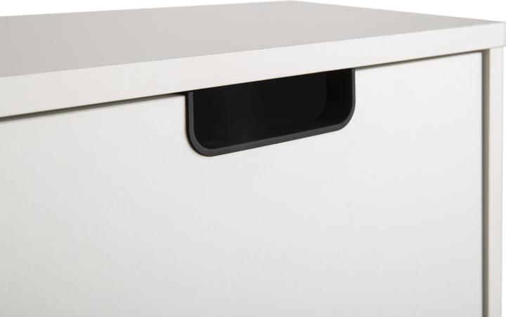 Produktbild Schildmeyer Ryker Schuhkipper Schuhschrank mattweiss / Akustikpaneel Optik 3 Klappen