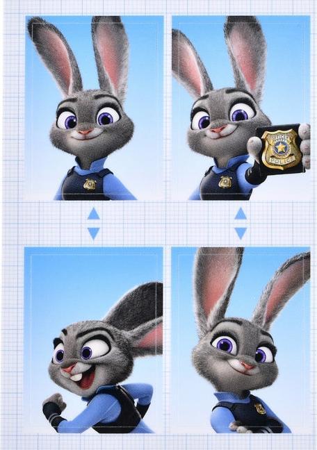 Image du produit Disney Judy Hopps Siegel Aufkleber Passfoto-Stil