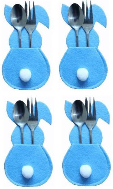 Produktbild MU Style Easter Cutlery Series Bestecktaschen Osterhase (4er Set) (4 x)