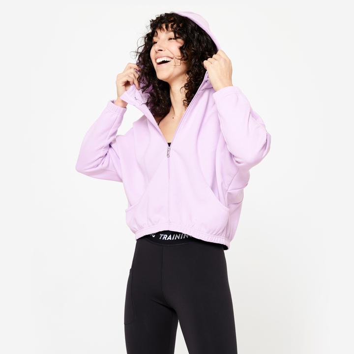 Produktbild Domyos Kapuzenjacke Damen - lila (S)