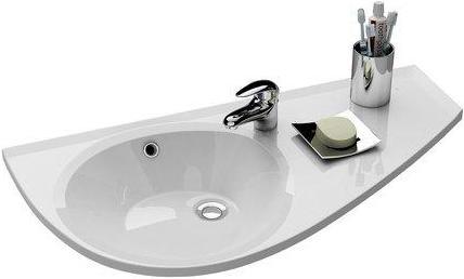 Produktbild Ravak Rain washbasin Avocado, R 85 cm with overflow (450 mm, 850 mm)