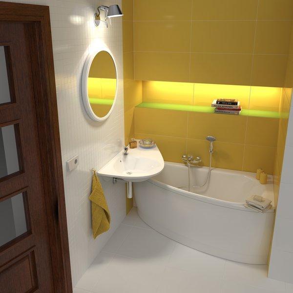 Produktbild Ravak Rain washbasin Avocado, R 85 cm with overflow (450 mm, 850 mm)