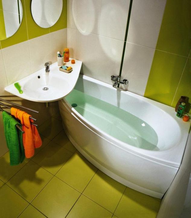Produktbild Ravak Rain washbasin Avocado, R 85 cm with overflow (450 mm, 850 mm)