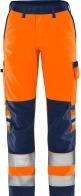 Fristads High Vis Green Hose Damen Kl. 2 2642 GPLU Grösse 46 Warnschutz-Orange/Marine (46)