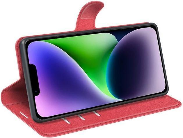 Actual product image MU Classic Litchi Leather Bookcover Series (Apple iPhone 15 Plus)