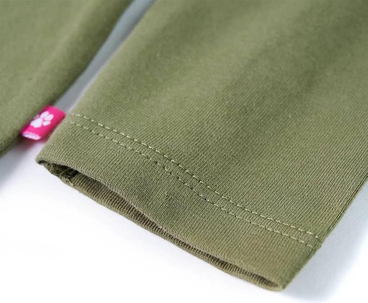Actual product image VidaXL Children's long-sleeved shirt khaki 140,Material: 95 % cotton. 5 (140)