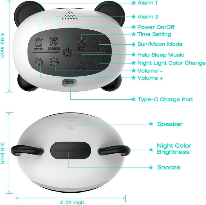 Image du produit Cbx Réveil numérique pour enfants