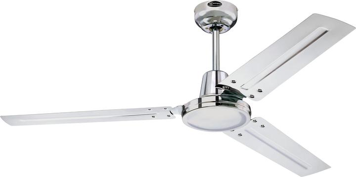 Actual product image Westinghouse Ceiling Fan Industrial Chrome with Wall Switch