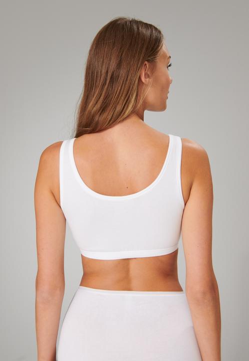Produktbild Schiesser Damen Bustier ohne Cup Bra BH 95/5 Organic Cotton nachhaltig | 2 Stück (46, 2er Pack)