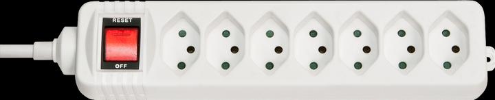 Image du produit Lindy Bloc d'alimentation avec interrupteur, CH (7 x, Type 13, 1.40 m)