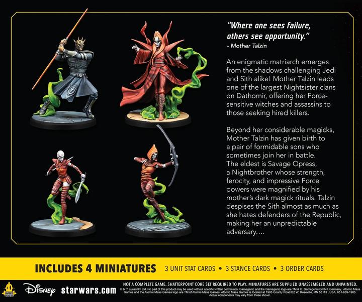 Actual product image Atomic Mass Games Star Wars: Shatterpoint - Witches of Dathomir Squad Pack (EN Expansion) (English)