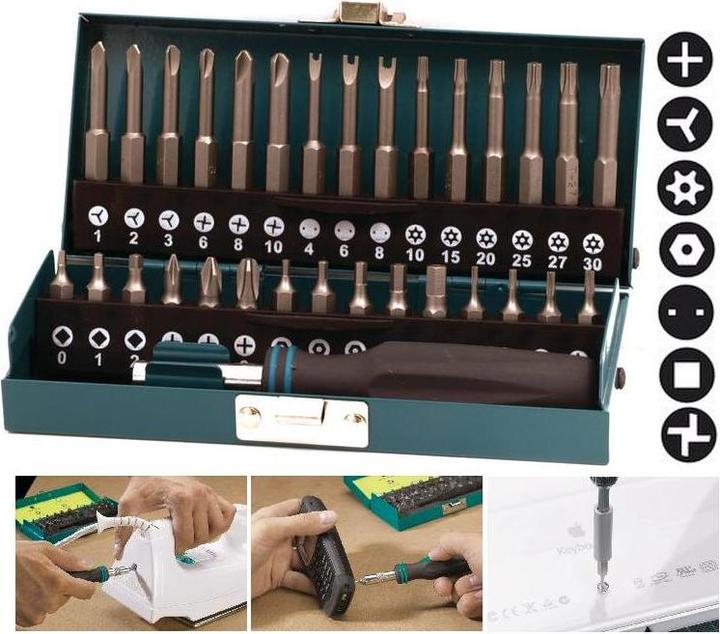 Produktbild wolfcraft wolfcraft 1 Kombi-Sicherheitsbit-Box Solid 31-tlg. (Kreuz Phillips PH M1, Kreuz Phillips PH M2, Innensechsrund TX M6, Innensechsrund TX M7, Kreuz Phillips PH M3, Innensechskant mit Loch M2, Innensechskant mit Loch M2.5, Innensechskant mit Loch M3, Innensechskant mit Loch M4, Innensechskant mit Loch M5, Innensechsrund TX mit Loch M8)